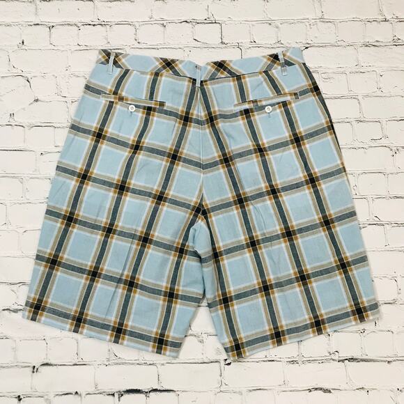 Steve Harvey Plaid Linen Short - Picture 5 of 6